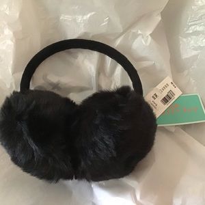 Earmuffs Girl’s One Size Black Faux Fur NWT